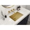 Ruvati 18 x 12 inch Brushed Gold Polished Brass Rectangular Bathroom Sink Undermount RVH6110GG - alternate 3
